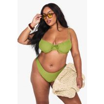 Bas De Bikini Grande Taille - Vert Olive - 52, Vert Olive