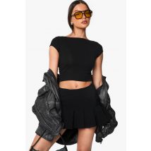 Skort De Tennis Plissé - Noir - 42, Noir
