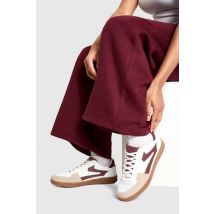 Contrast Stripe Gum Sole Trainers - Rouge Bordeaux - 38, Rouge Bordeaux
