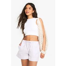 Shorts Tissés À Larges Rayures Flippy - Lilas - 34, Lilas