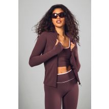Veste Zippée Super Douce Dsgn Studio Sports - Marron Chocolat - S, Marron Chocolat