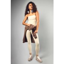 Dsgn Studio Sports Leggings À Détails De Couture Et Taille Haute - Gris Pierre - S, Gris Pierre