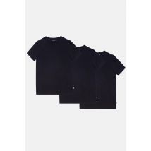 Mens Navy 3 Pack Crew Neck T-Shirt