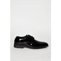 Mens Black Patent Smart Derby Shoes