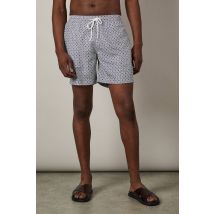 Mens Off White Print Swim Shorts