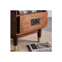 Living and Home 4Pcs Zinc Alloy Drop-Down Pull Handles for Cabinets & Bedside Tables Drawers in Bronze