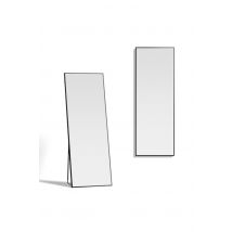 Living and Home 50x140cm Iron Frame Full Length Mirror with Stand in Black