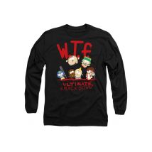 South Park Wtf Ultimate Smackdown Long Sleeve T-Shirt, Black | Size: X-Large
