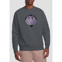 Sesame Street The Count Glower Sweatshirt, Charcoal | Size: large