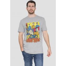 Star Trek Vintage Collage T-Shirt, Athletic Heather in Grey | Size: X-Large