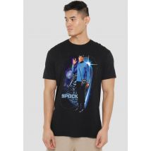 Star Trek Galactic Spock T-Shirt, Black | Size: Medium