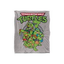 Teenage Mutant Ninja Turtles TMNT Group Silky Touch Super Soft Throw Blanket 152 X 127 cm in White