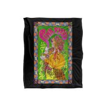 Pink Floyd 1966 Marquee London Poster Silky Touch Super Soft Throw Blanket 152 X 127 cm in White