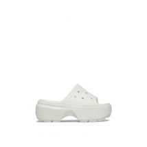 Crocs 'Stomp Slide' Unisex Beach in Off White | Size: 8