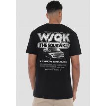 Stranger Things Hawkins Hitmaker Wsqk Back T-Shirt, Black | Size: Medium