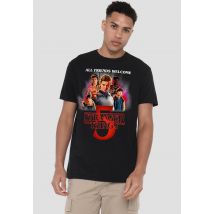 Stranger Things Season Five Poster T-Shirt, Black | Size: 3X-Large