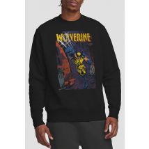 Marvel Wolverine Backstreet Strike Sweatshirt, Black | Size: 2X-large