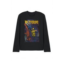 Marvel Wolverine Backstreet Strike Long Sleeve T-Shirt, Black | Size: 2X-large