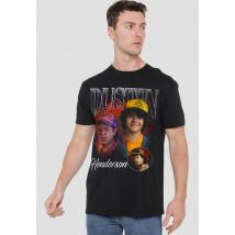 Stranger Things Dustin Homage T-Shirt, Black | Size: Small
