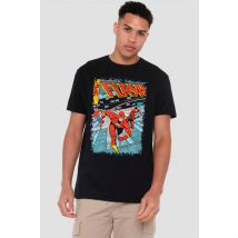 The Flash Classic Comic Cover T-Shirt, Black | Size: 3X-Large