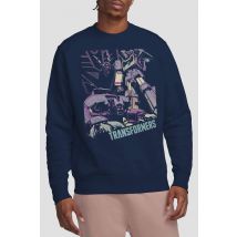 Transformers Hasbro Decepticon Soundwave On The Hunt Sweatshirt, Navy | Size: Medium