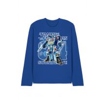 Transformers Hasbro Retro Decepticon Soundwave 1984 Long Sleeve T-Shirt, Royal in Blue | Size: Medium