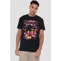 Stranger Things Group Thunder Metal Band T-Shirt, Black | Size: 3X-Large