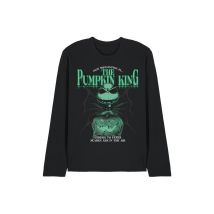 Disney The Nightmare Before Christmas The Pumpkin King Cheers To Fears Long Sleeve T-Shirt, Black | Size: large