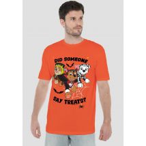 Paw Patrol Pup Treats Unisex T-Shirt, Orange | Size: 3X-Large