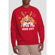 Paw Patrol Skye Nice Christmas List Unisex Crew Sweatshirt, Red | Size: Medium