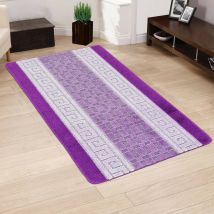 Smart Living Heavy Duty Machine Washable Hallway Kitchen Non Slip Door Mat in Purple | Size: 50cm x 80cm