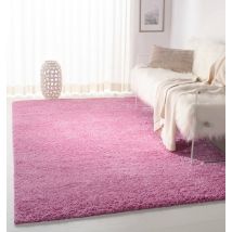 Smart Living Soft Fluffy 5cm Thick Pile Shaggy Area Rugs for Living Room, Bedroom in Dusty Pink | Size: 60cm x 220cm