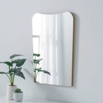 Yearn Mirrors Irregular Frameless Gold Mirror 79(h)x56cm(w)