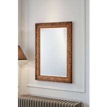 Yearn Mirrors Carved Framed Bevelled Mirror Gold 130.5x108cm