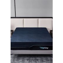 Ezysleep 24cm Memory Foam Support Mattress - 5 Year Warranty in Blue | Size: Super King