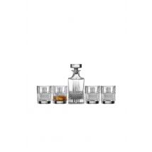 Galway Crystal 'Eyre' Decanter Set - Decanter & 4 D.O.F in Clear