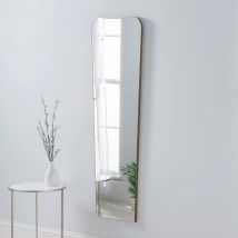 Yearn Mirrors Irregular Frameless Gold Full Length Mirror 148(h)x46cm(w)
