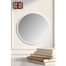 Yearn Mirrors Round Wall Mirror White 102cm