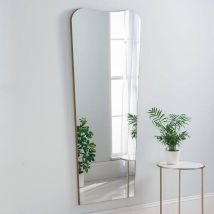 Yearn Mirrors Irregular Frameless Gold Full Length Mirror 168(h)x76cm(w)
