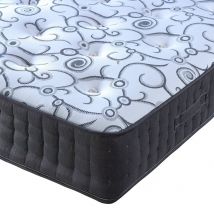 Bedmaster Affinity Pocket Sprung Memory Foam Mattress in Charcoal | Size: Super King