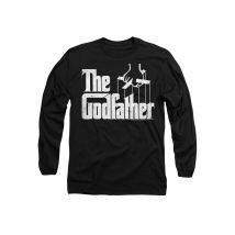 The Godfather Men Godfather Logo Mens Long Sleeve T-Shirt, Black | Size: Medium