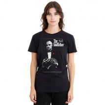 The Godfather Men Godfather Poster Ladies T-Shirt, Black | Size: Small