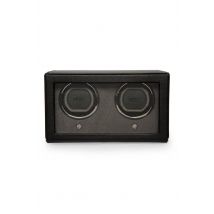 WOLF Cub Double Watch Winder with Cover in Black