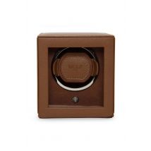 WOLF Cub Single Watch Winder with Cover in Light Tan