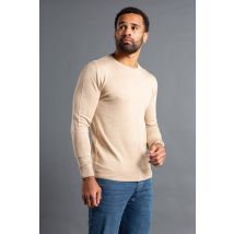 French Connection Men Crew Neck Knitted Jumper in Camel | Size: 2X-large
