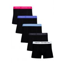 French Connection Men 5 Pack Cotton Boxers in Blue | Size: 2X-large