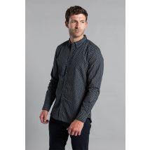 French Connection Men Cotton Long Sleeve Floral Shirt in Blue | Size: X-Large