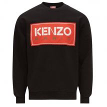 Men Kenzo Paris Block Logo Black Sweatshirt | Size: large