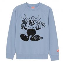 Kenzo Men Boke Boy Flower Graphic Light Blue Sweatshirt | Size: large