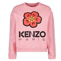 Men Kenzo Paris Flower Logo Rose Pink Sweatshirt | Size: large